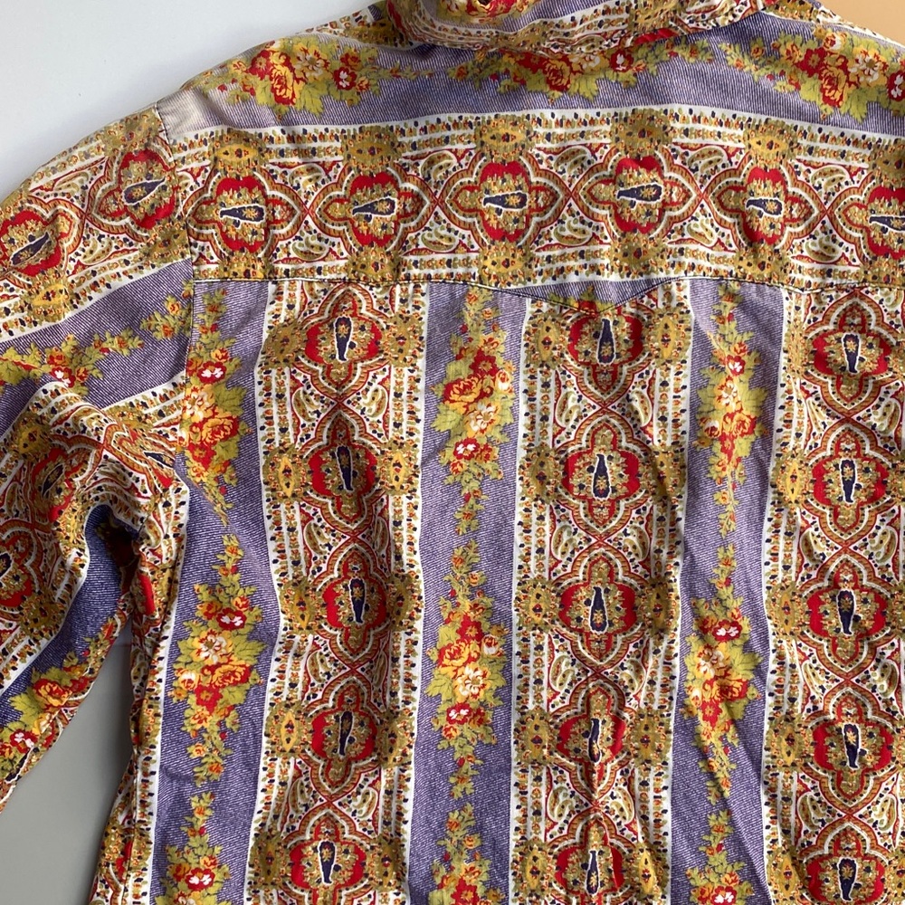 Floral Patterned Button Down Shirt - image 5